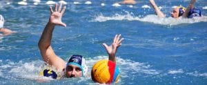 Water polo hands off foul